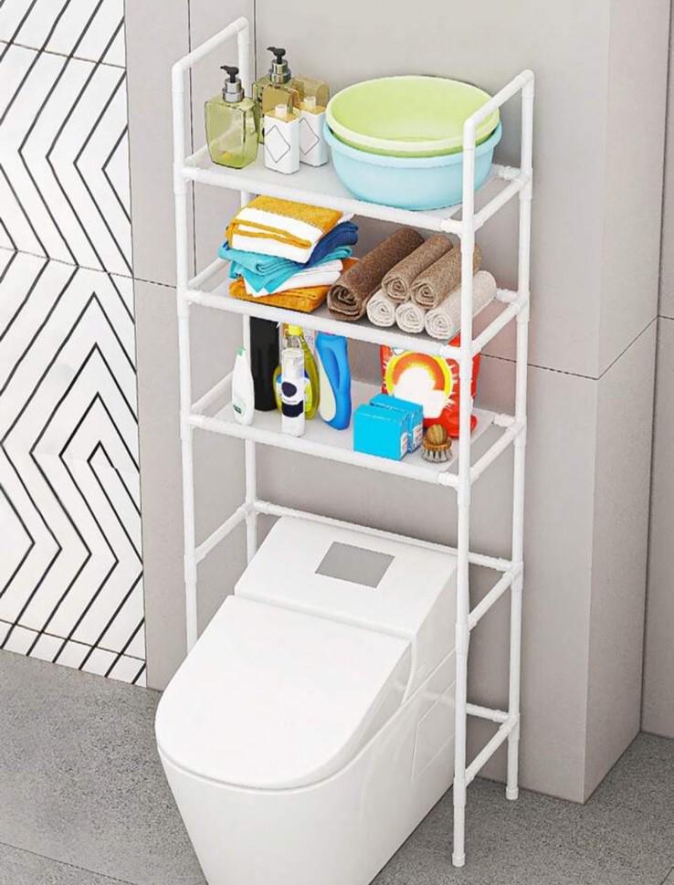 Стелаж багатофункціональний для ванної над унітазом 155x47x25 см - фото 3