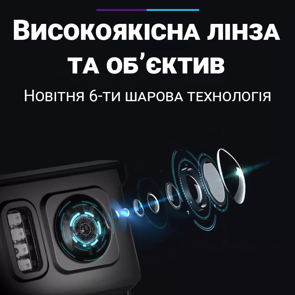 Камера заднего вида для грузовиков Podofo A3136 парковочная с ночным видением IP69 110° - фото 4