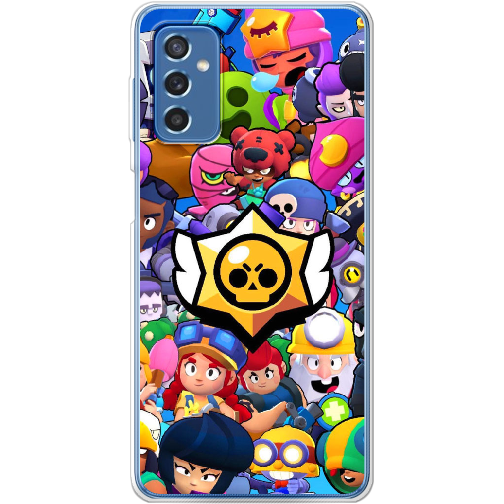 Чохол BoxFace Samsung Galaxy M52 (M526) Brawl Stars Прозорий силікон (43657-up2389-43657)