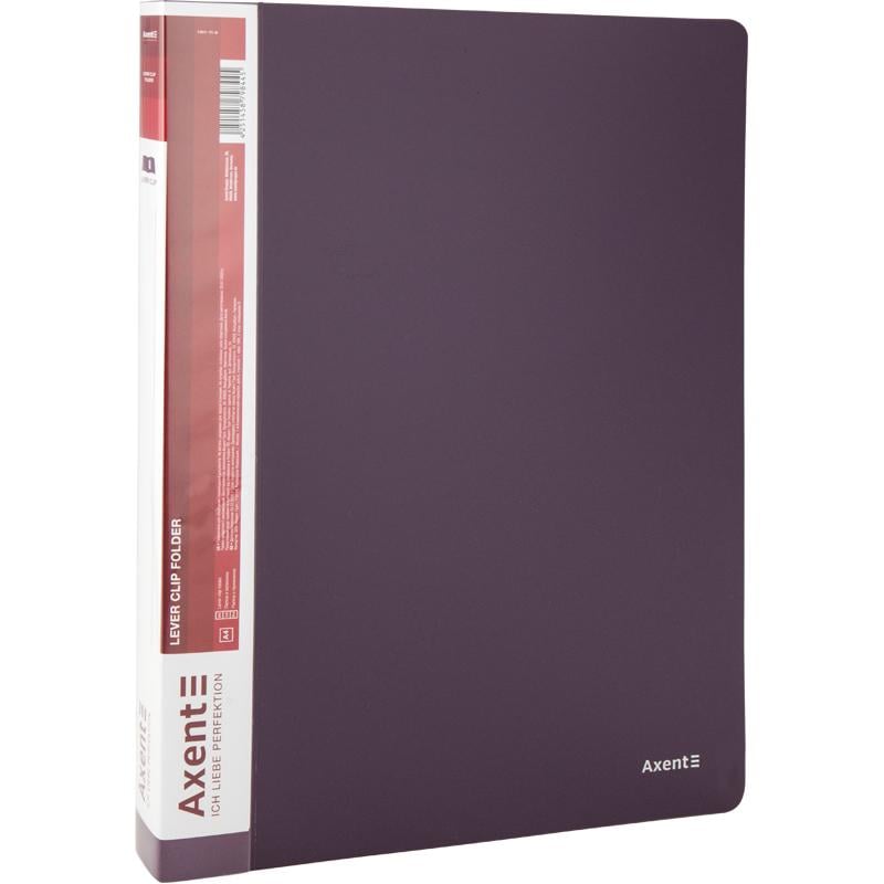 Папка Axent с зажимом А4 20 мм полипропилен Сливовый (1301-11-A)