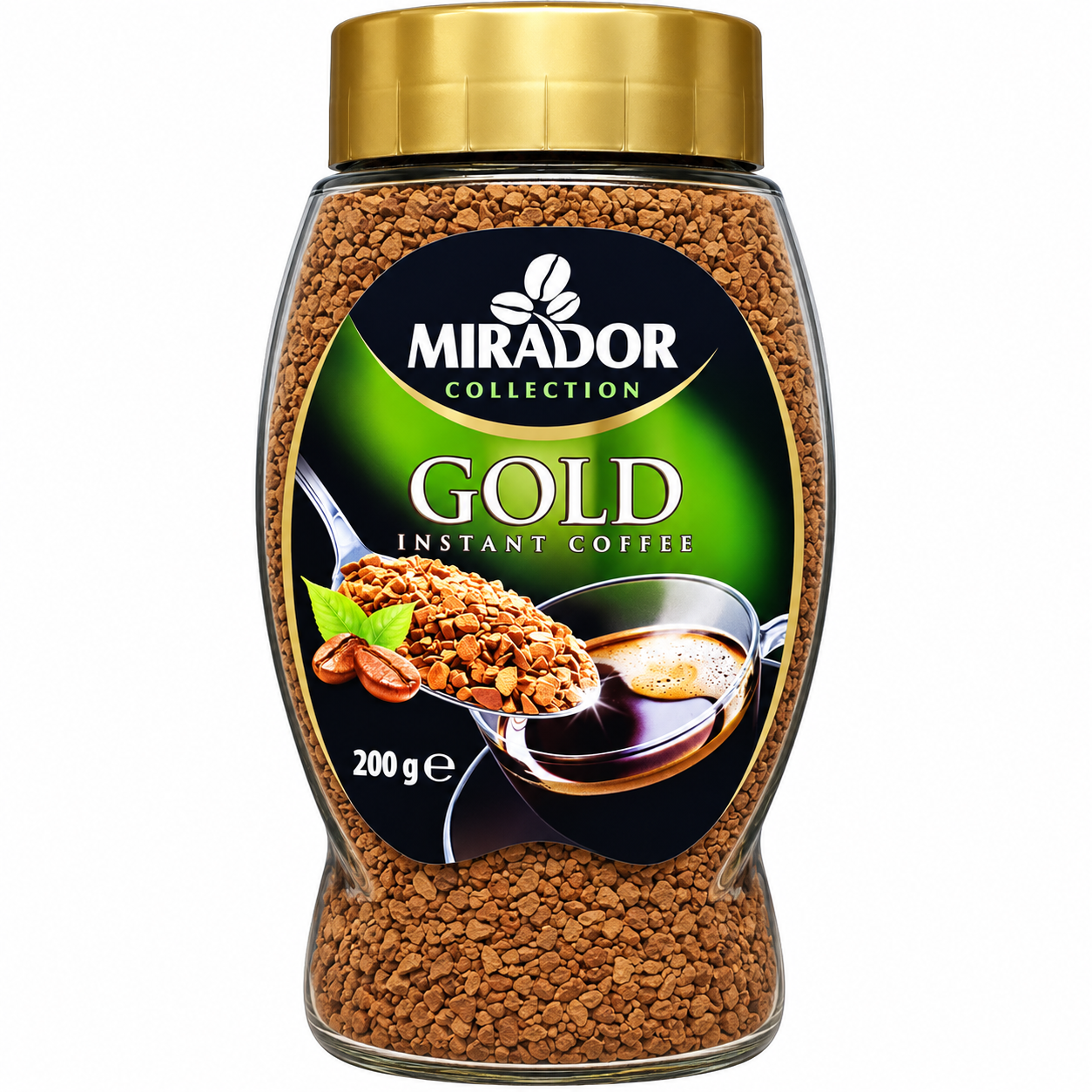 Кофе растворимый Mirador Gold, 200 г, стеклянная банка