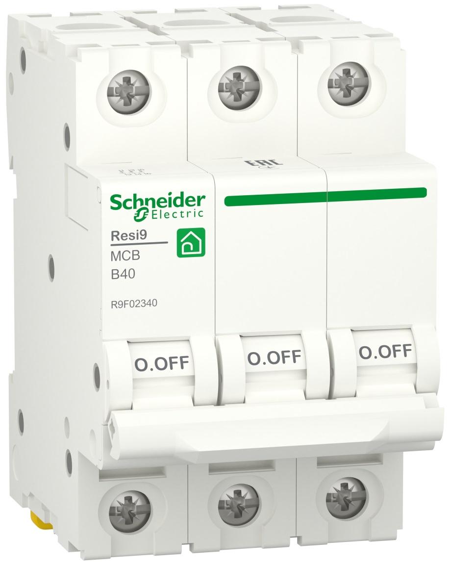 Автоматический выключатель Schneider Electric RESI9 3P 40A 6кА В (R9F02340) - фото 1