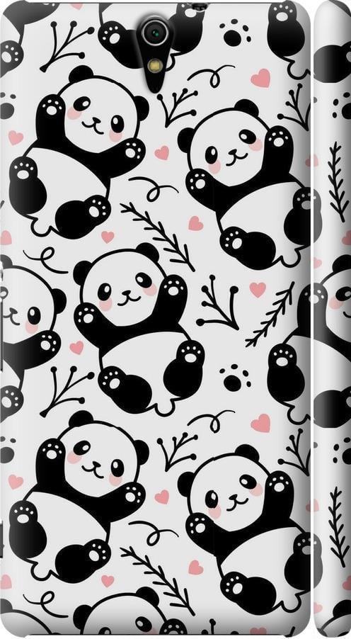 Чехол на Sony Xperia C5 Ultra Dual E5533 Панды (4318m-506-42517)