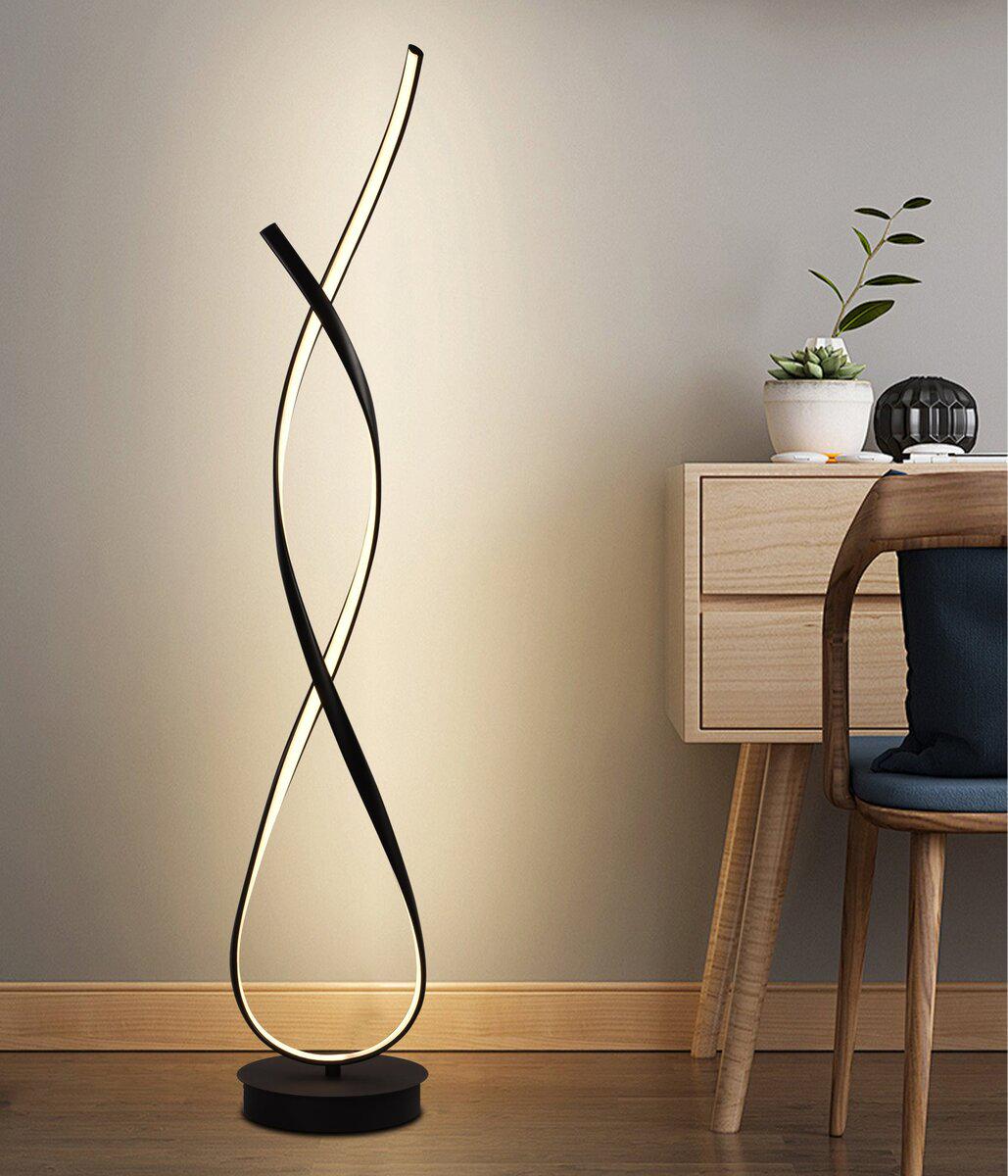 Торшер современный светодиодный Valeso LDD1012 BK 78W Черный (LDD1012 BK)