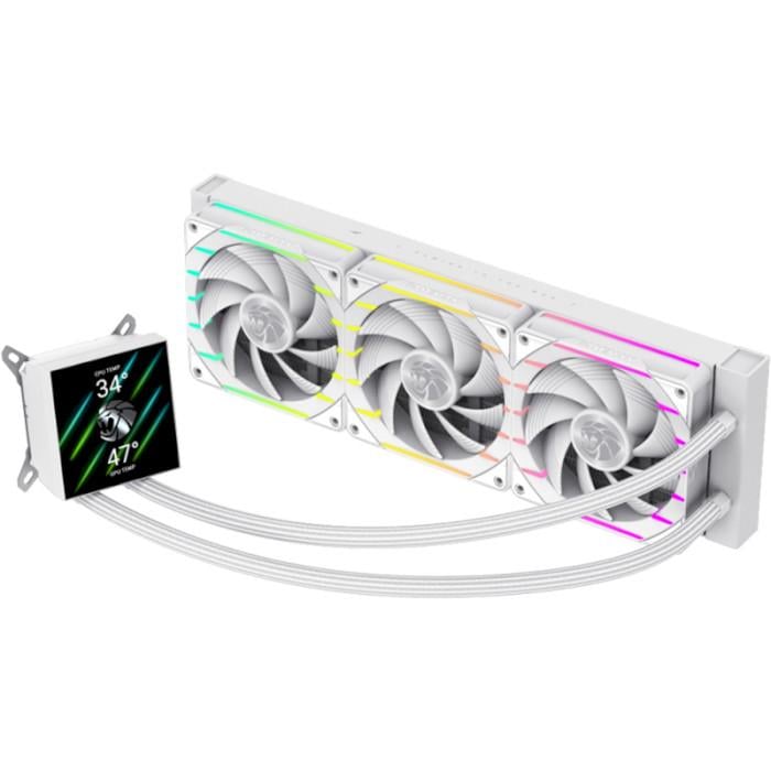 Система жидкостного охлаждения процессора GameMax Hailstorm 360 LCD PWM 360 мм с LCD дисплеем 330W White (649504)