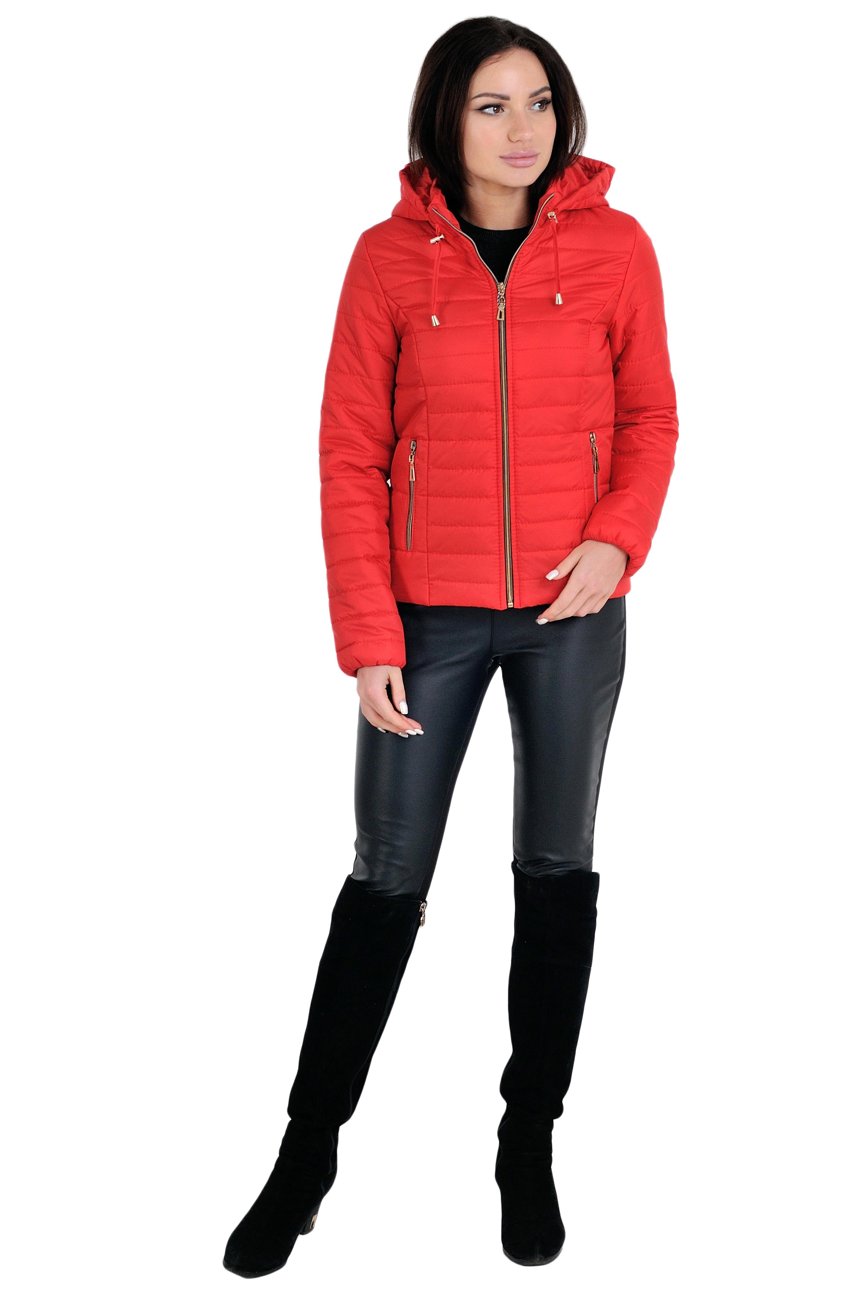 Куртка женская Женевьева р. 44 Красный (0240-мк)