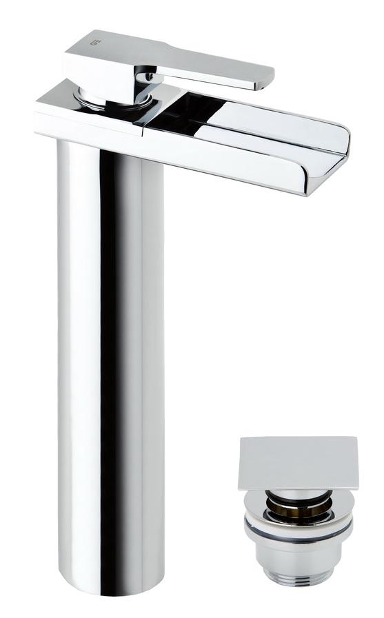 Смеситель для раковины GENEBRE Kenjo 63138 26 45 67 водопад высокий c донным клапаном (19787) Смеситель для раковины GENEBRE Kenjo 63138 26 45 67 водопад высокий c донным клапаном (19787)