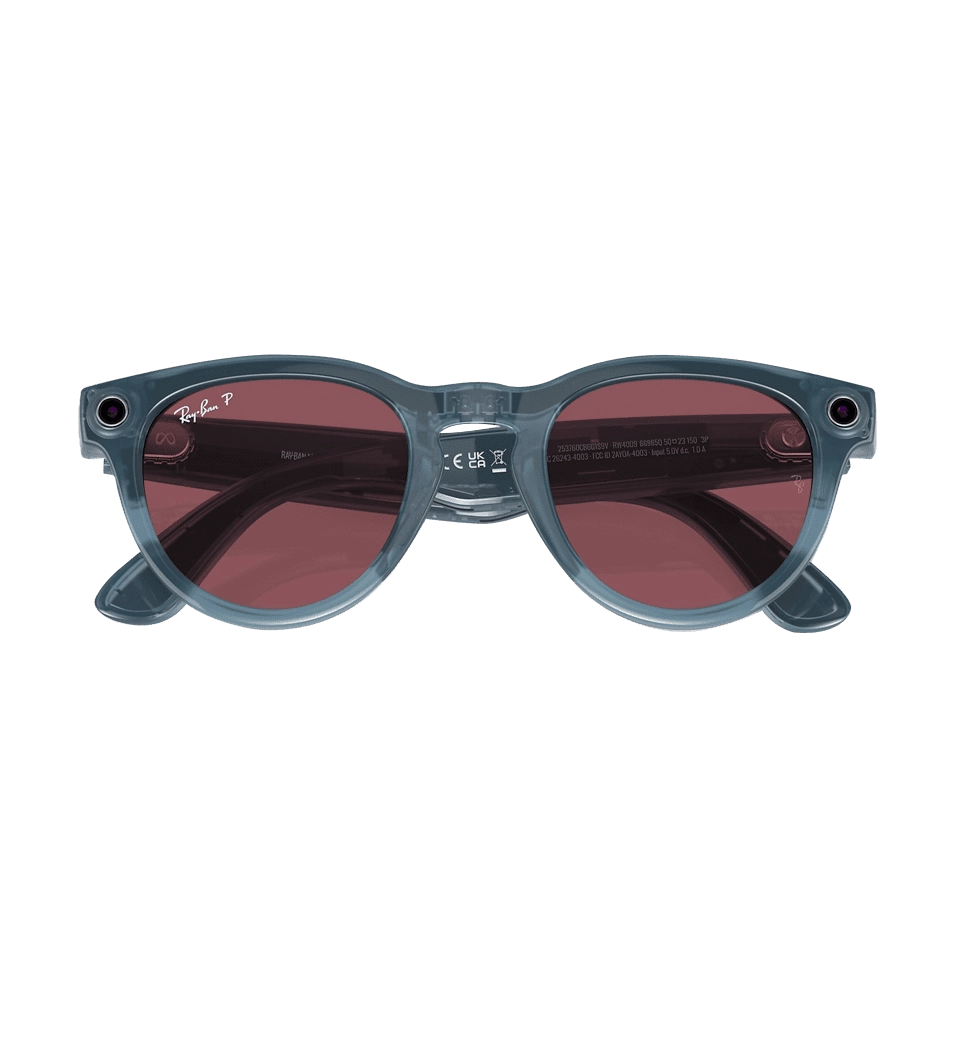 Смарт-очки Ray-Ban Meta Headliner Shiny Jeans Frame/Dusty Red Lenses RW4009 66985Q 50-23 - фото 5