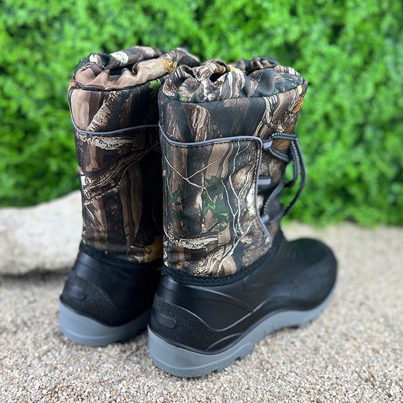 Чоботи чоловічі гумові з утеплювачем на шнурівці VS-00202-2 p. 45 см 28,5 Чорний - фото 4