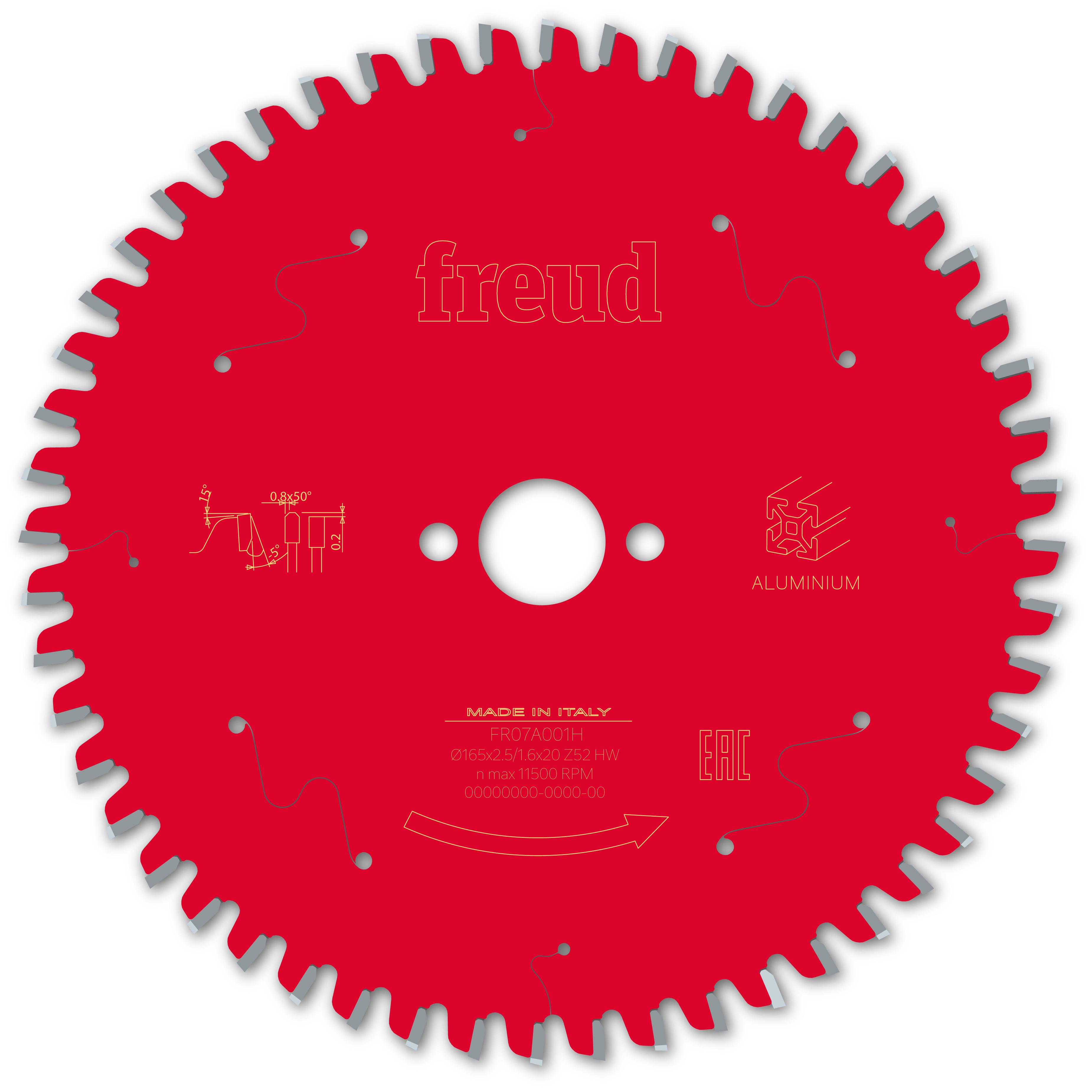 Диск пильный Freud FR07A001H 165x2,5x1,6x20 мм z52 (27438141)