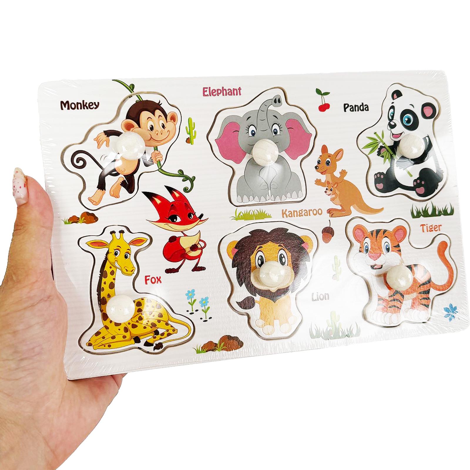 Пазлы деревянные Монтессори Экзотические Животные (18759746) - фото 3 Пазлы деревянные Монтессори Экзотические Животные (18759746) - фото 3