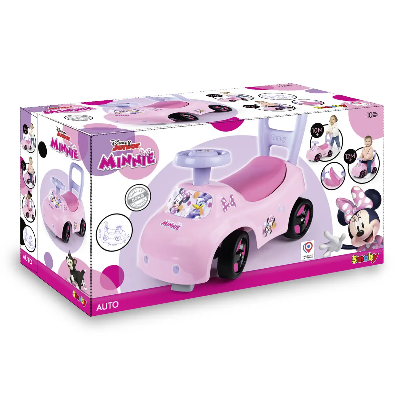 Машина для катания малыша Smoby Минни Маус с 10 месяцев Розовый (720544) - фото 3