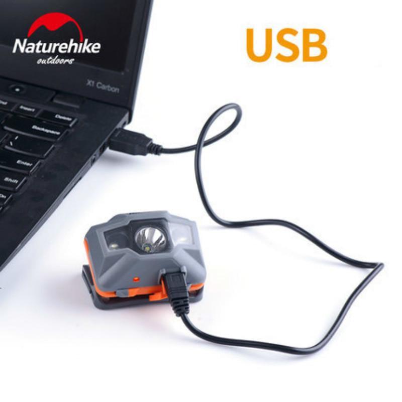 Ліхтар налобний Naturehike TD-02 USB NH00T002-D Orange/Gray - фото 2