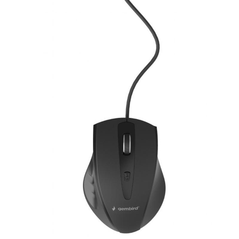 Компьютерная мышка проводная Gembird MUS-4B-02 Black (26450480)