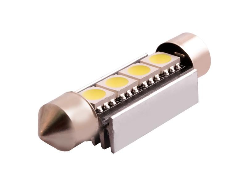 Автолампа светодиодная C5W SV8,5 с обманкой 12 В 41 мм SMD5050-4led Белый (14)
