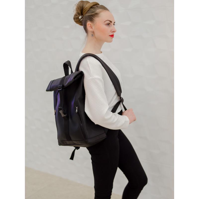 Рюкзак рол Sambag RollTop 41x30x16 см Черный - фото 3