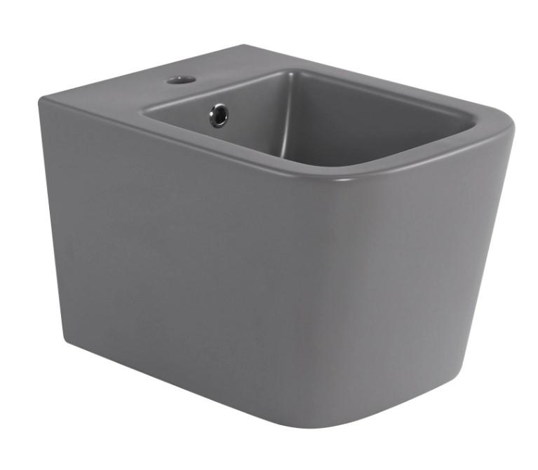 Биде подвесное Qtap Tern Stone Grey (QT17551303GSG)