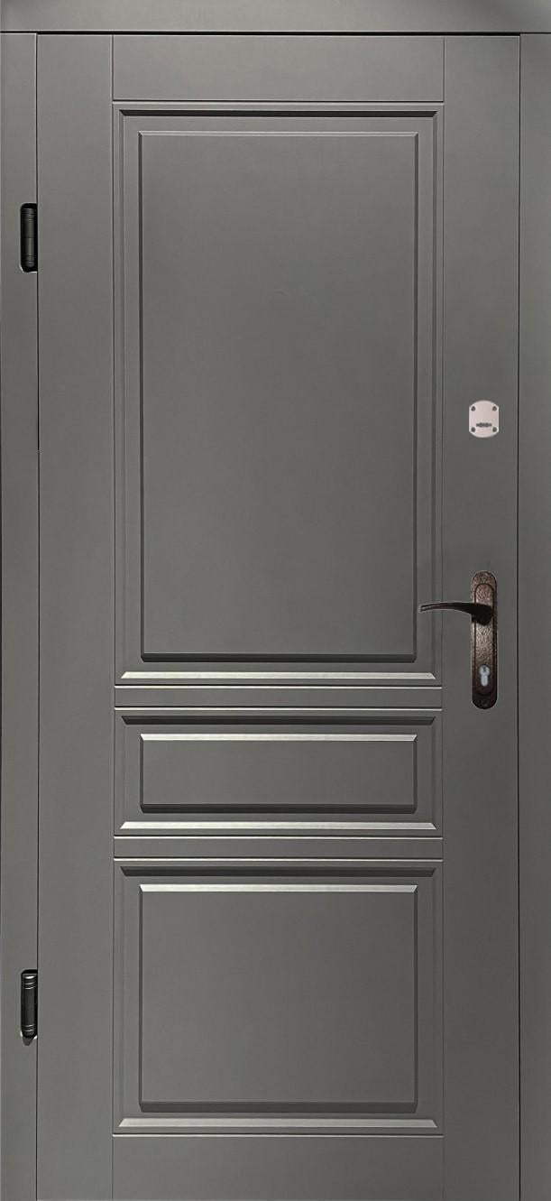 Двері вхідні ліві MSM Вулкан 2 замки метал 1,2 мм МДФ Сірий Двері вхідні ліві MSM Вулкан 2 замки метал 1,2 мм МДФ Сірий