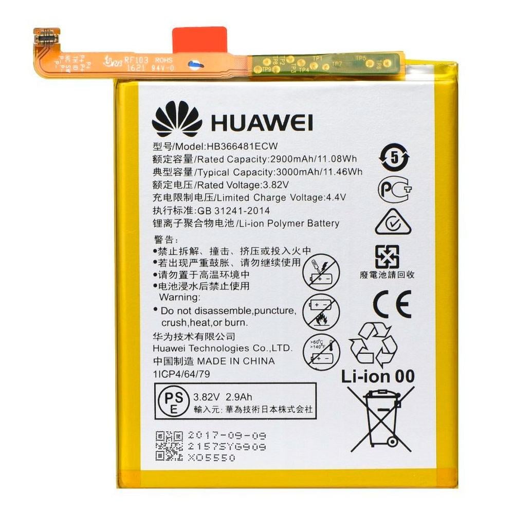 Аккумулятор Huawei Nova 3e ANE-LX1 HB366481ECW 3000 mAh PRC - фото 2