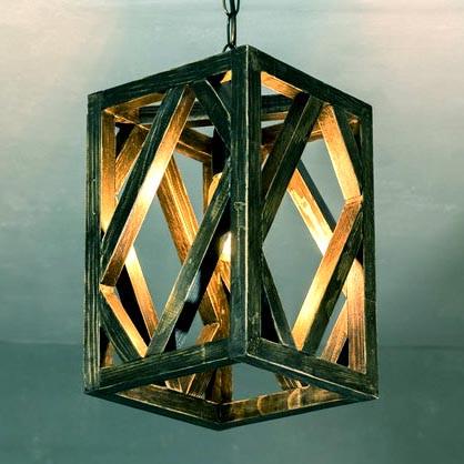 Подвесной светильник из дерева Бандоро Мокко (ЛЮС-000910)