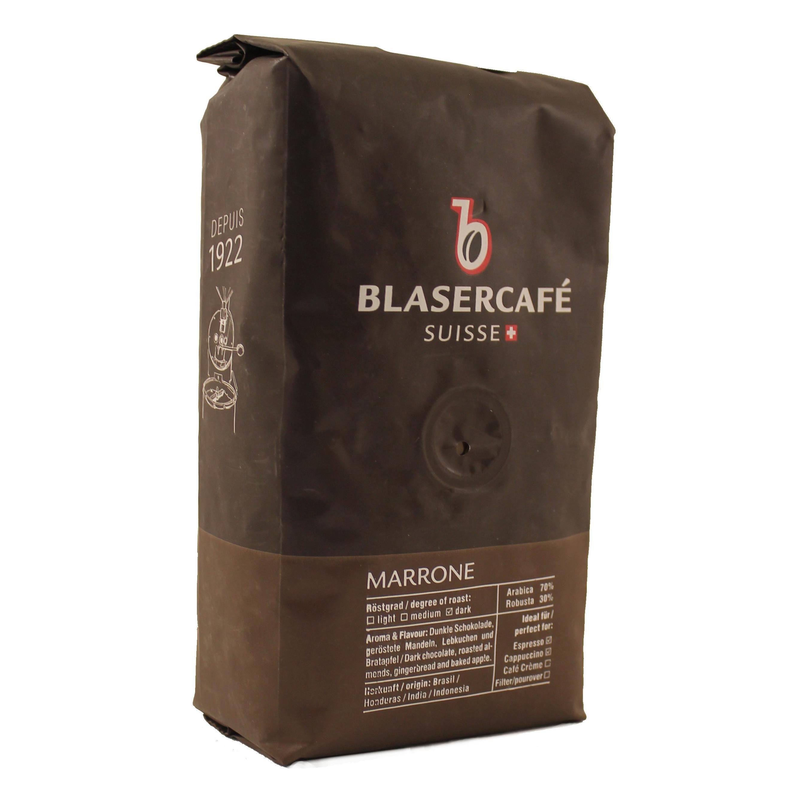 Кофе в зернах жареный Blasercafe Marrone 250 г Швейцария