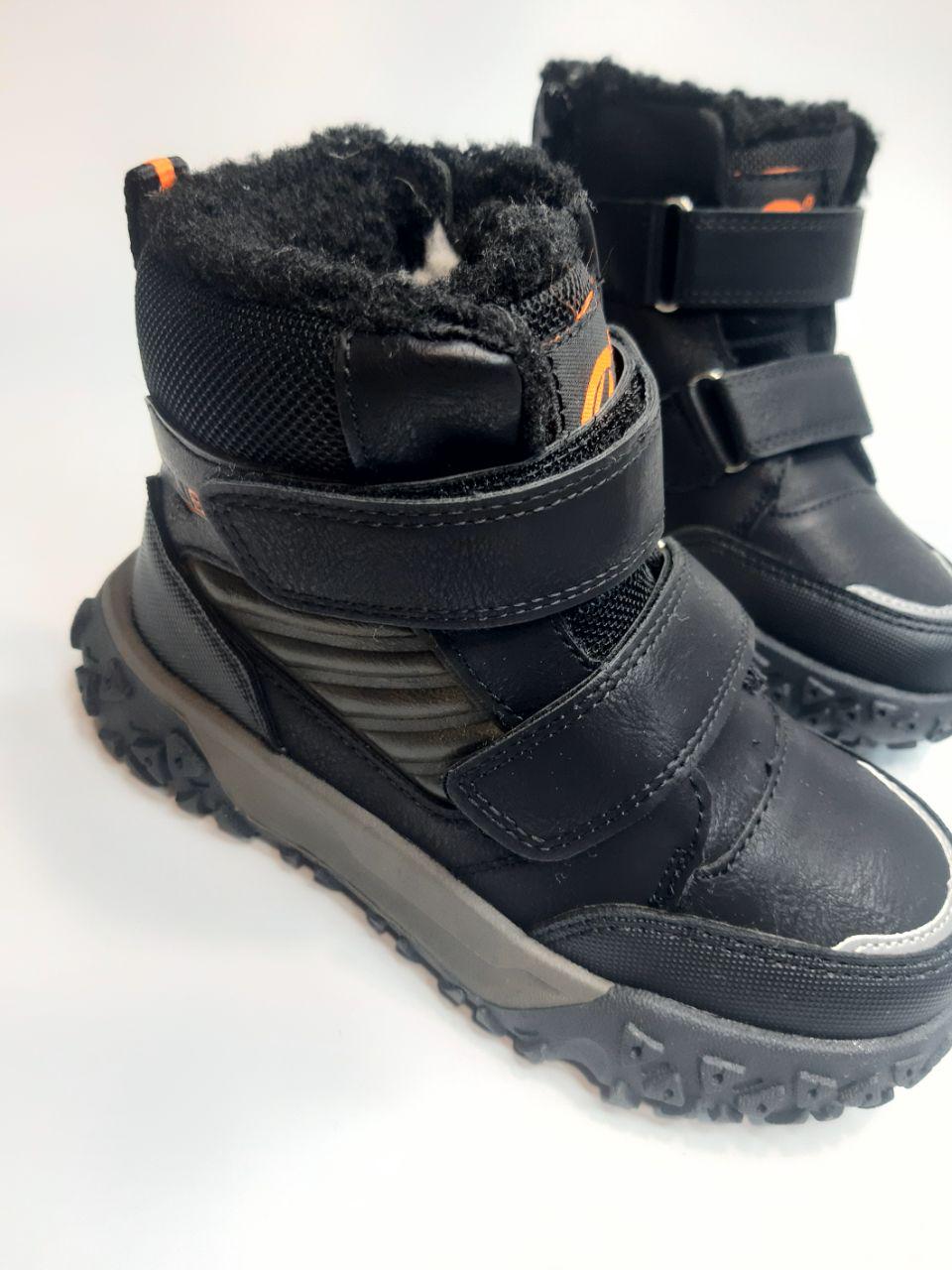 Черевики зимові Clibee для хлопчика р. 33 21,8 см Чорний (618 bl-orange) - фото 3