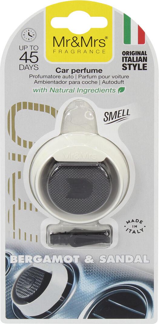 Ароматизатор Mr&Mrs Mio Round White Bergamot&Sandal полимерный на дефлектор (JMIOBSR01LV01)