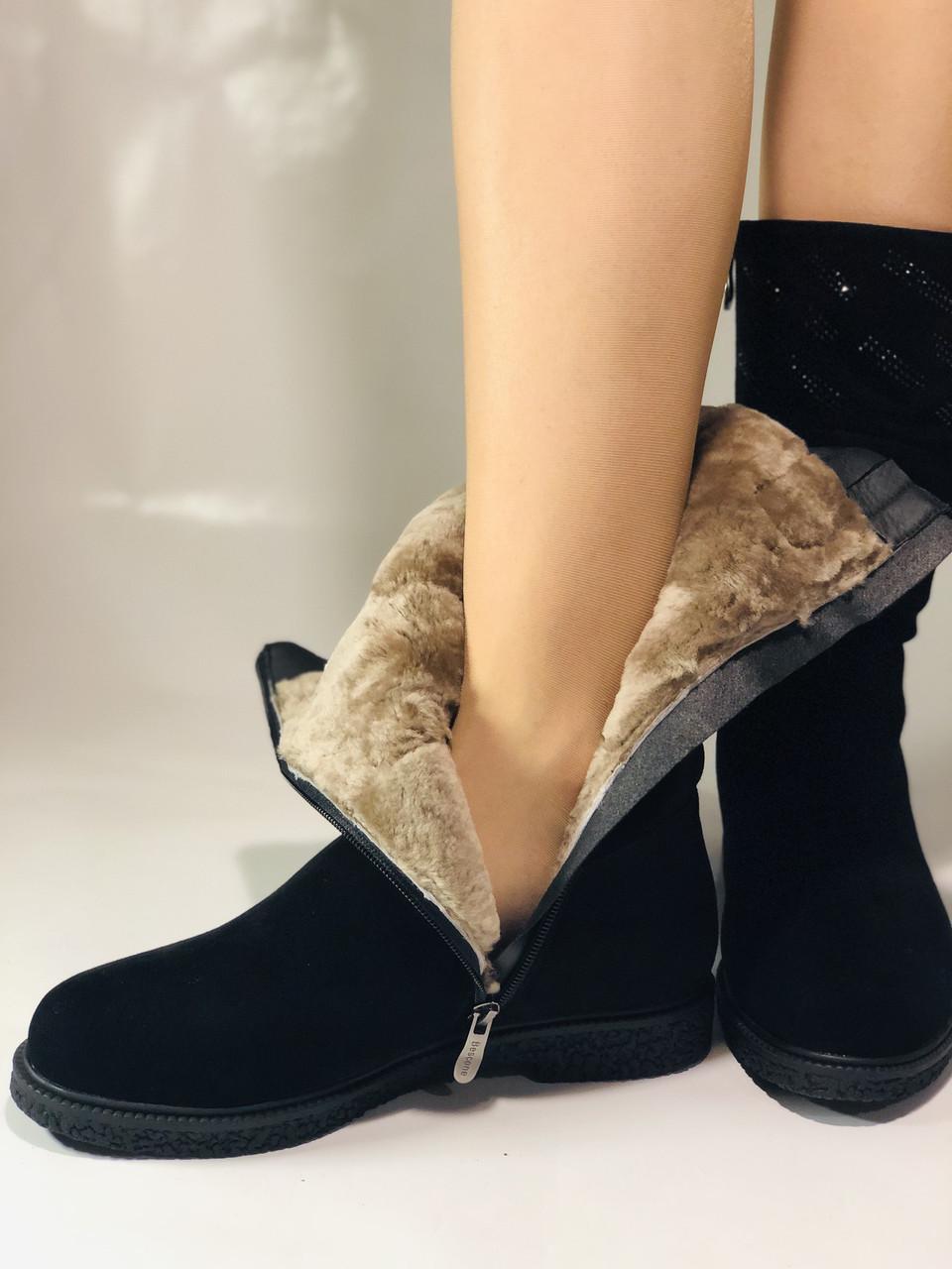 Полусапоги женские зимние Bescone р. 36 23,5 см Черный (2446) - фото 9 Полусапоги женские зимние Bescone р. 36 23,5 см Черный (2446) - фото 9