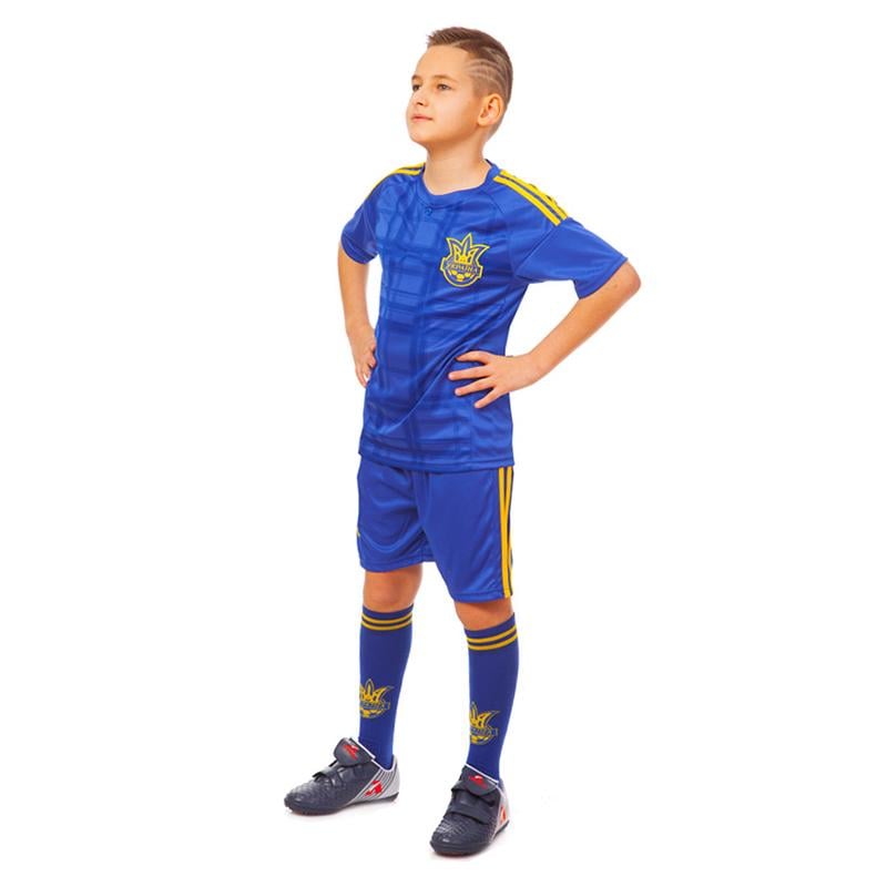 Комплект футбольной формы CO-3900-UKR-16B-ETM1721 Украина г. 24 Синий (57508377)