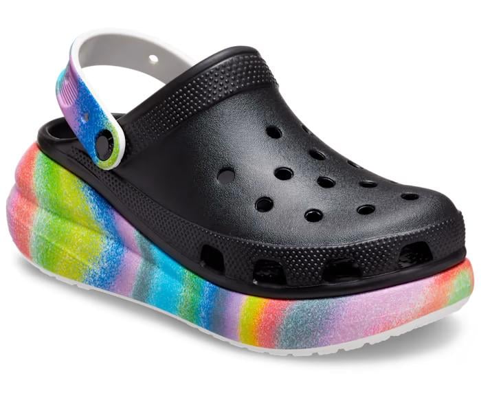 Сабо Crocs Classic Crush Spray Dye р. W7/EUR 37-38 Black/Multicolor (9363167) - фото 5