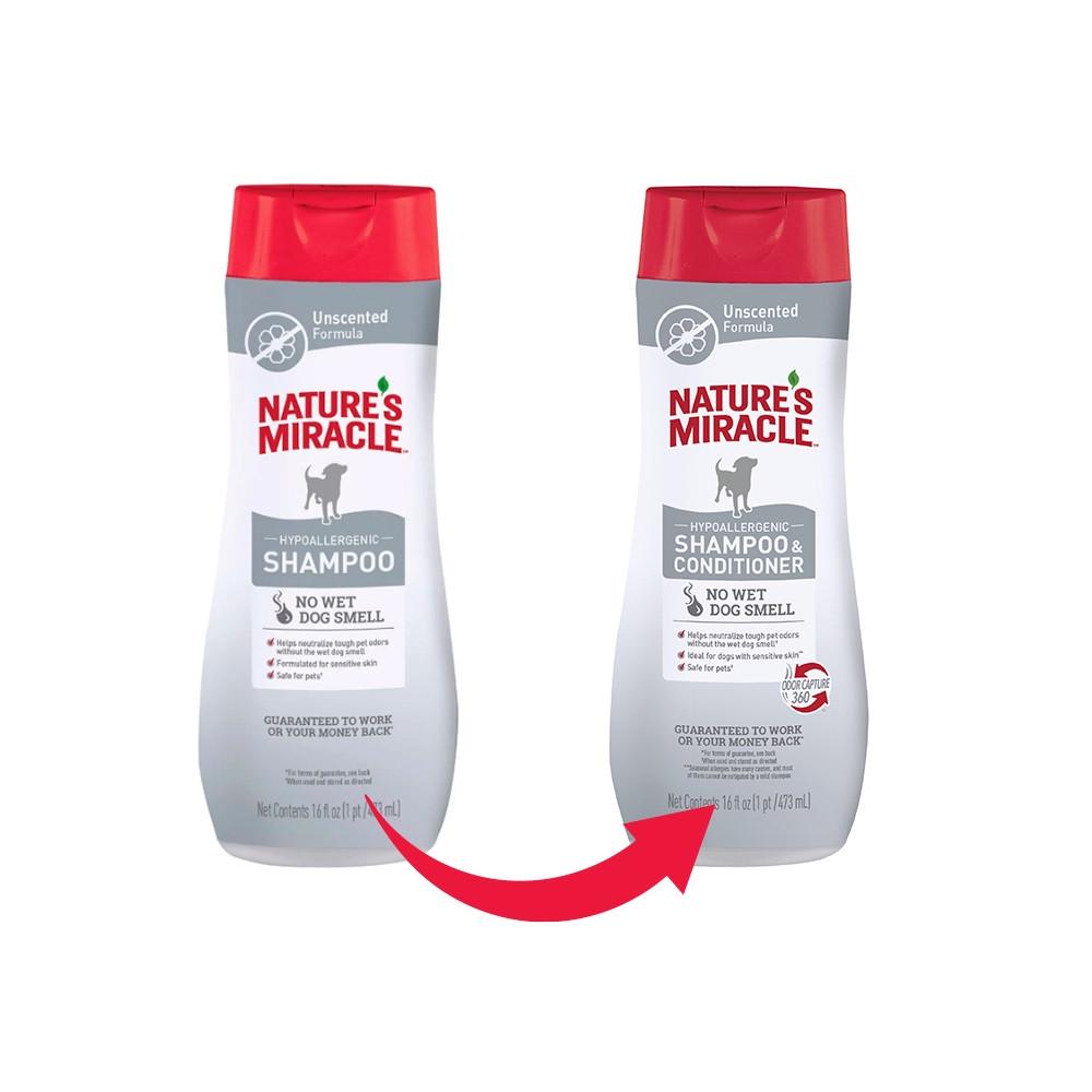 Шампунь-кондиционер 8в1 Nature`s Miracle для собак гипоаллергенный 473 мл - фото 3