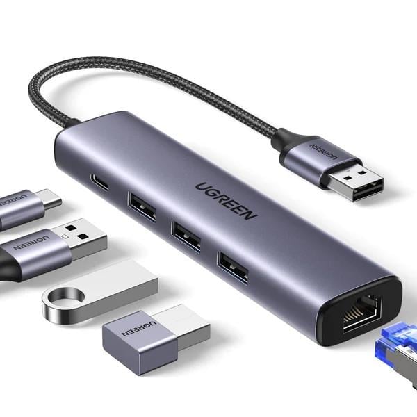 USB-хаб UGREEN CM475 5в1 (60554) - фото 2