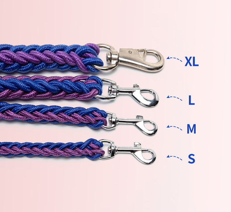 Поводок и ошейник для собак плетеный S 130 см 25-35 см (2296453329) - фото 3 Поводок и ошейник для собак плетеный S 130 см 25-35 см (2296453329) - фото 3