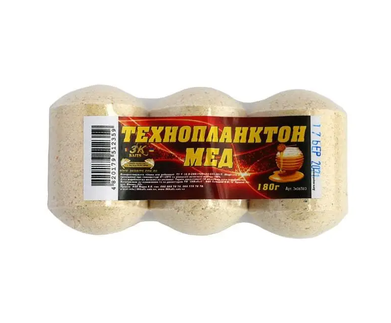 Технопланктон ТМ 3KBaits 180 г Мед (NA002680)