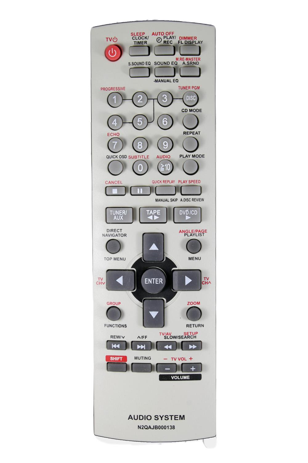 Пульт для Panasonic N2QAJB000138 (1718)
