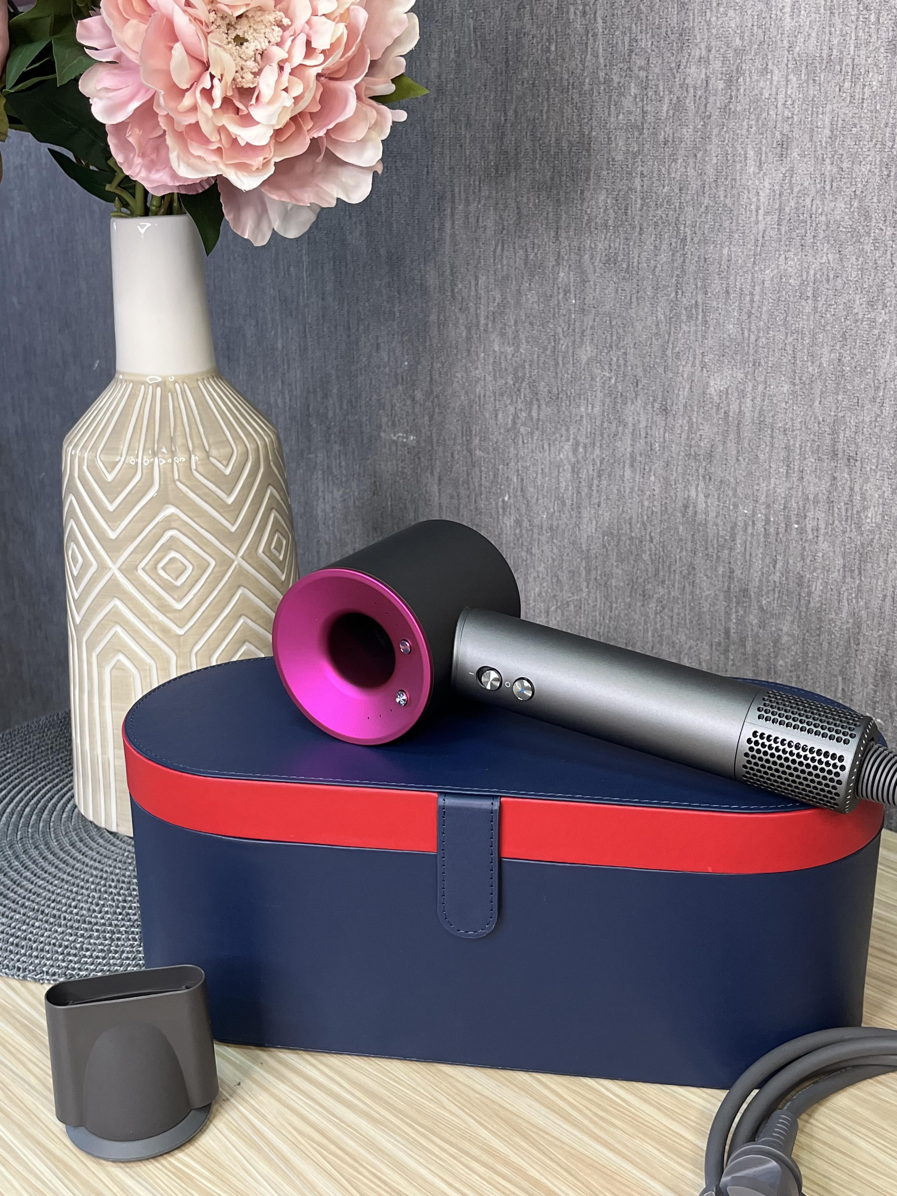 Фен для волос Super Hair Dryer с функцией быстрой сушки и кожаный кейс (260813)