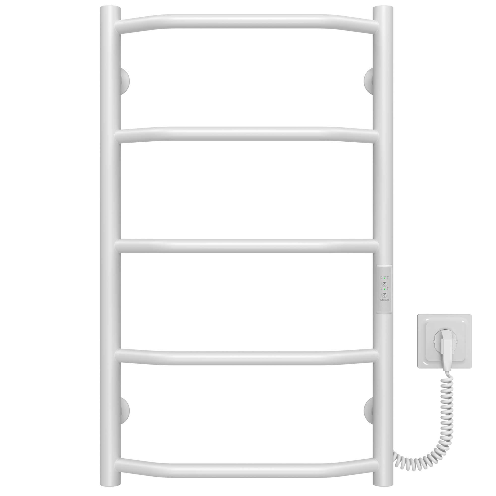 Рушникосушарка електрична Deffi Трапеція П5 WD03 праве підключення нержавіюча сталь 400х700 мм Білий (C.TR.70.40.5.E.W.R.3)