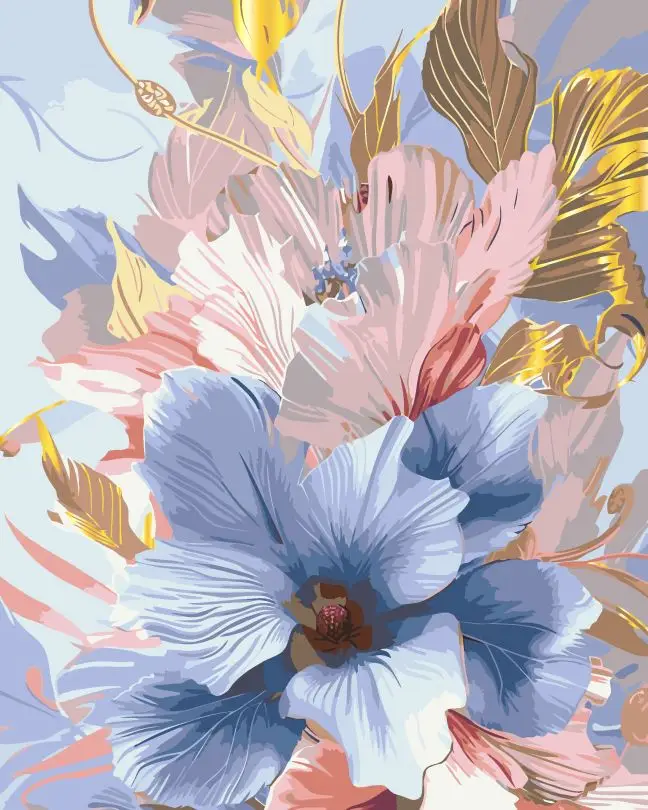 Картина по номерам ART CRAFT Нежный гибискус с металлизированными красками 40x50 см (ACR-B-13081-AC)