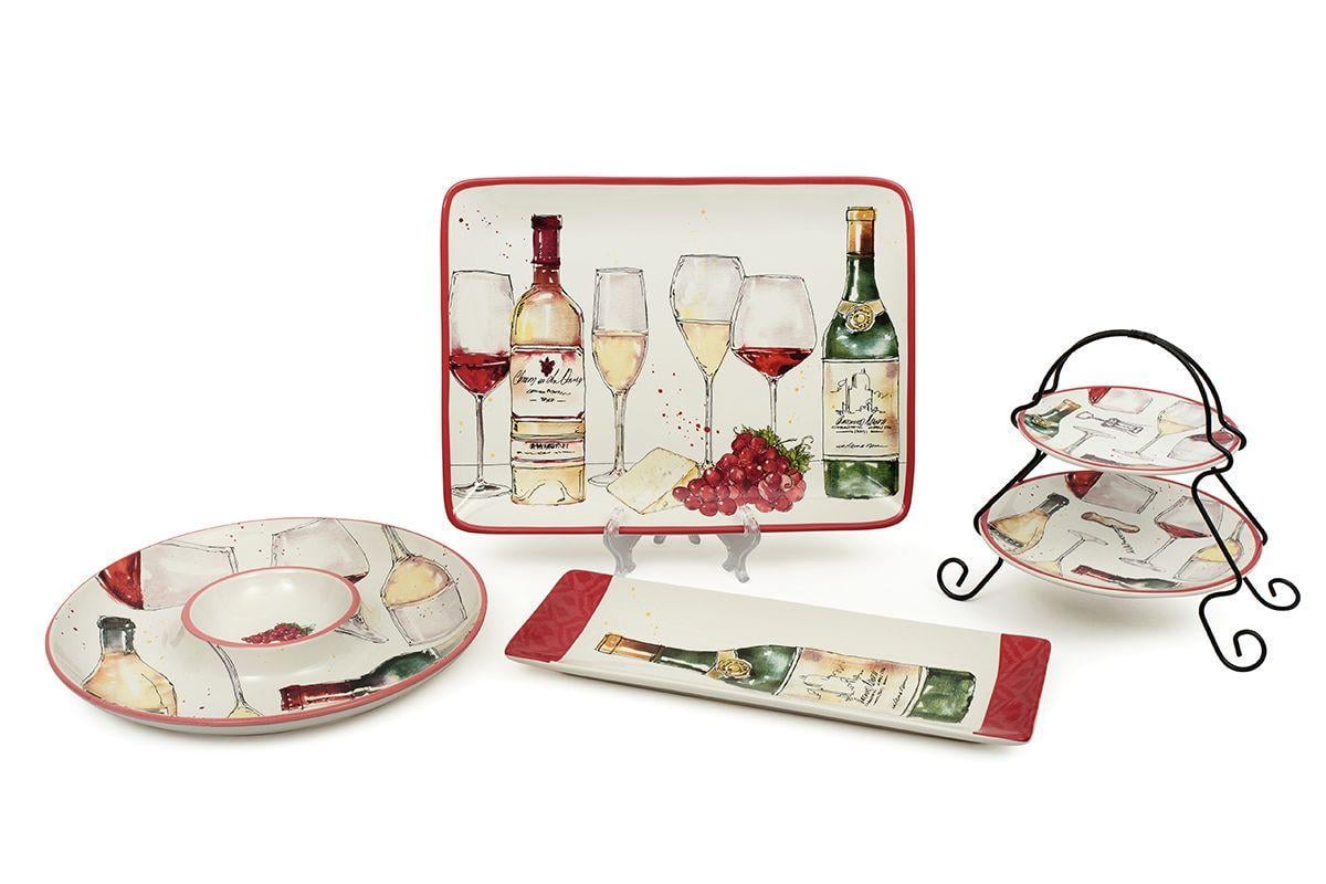 Блюдо Certified International Свято молодого вина керамічне 40,6х15,2 см Різнокольоровий (28134) - фото 5 Блюдо Certified International Свято молодого вина керамічне 40,6х15,2 см Різнокольоровий (28134) - фото 5