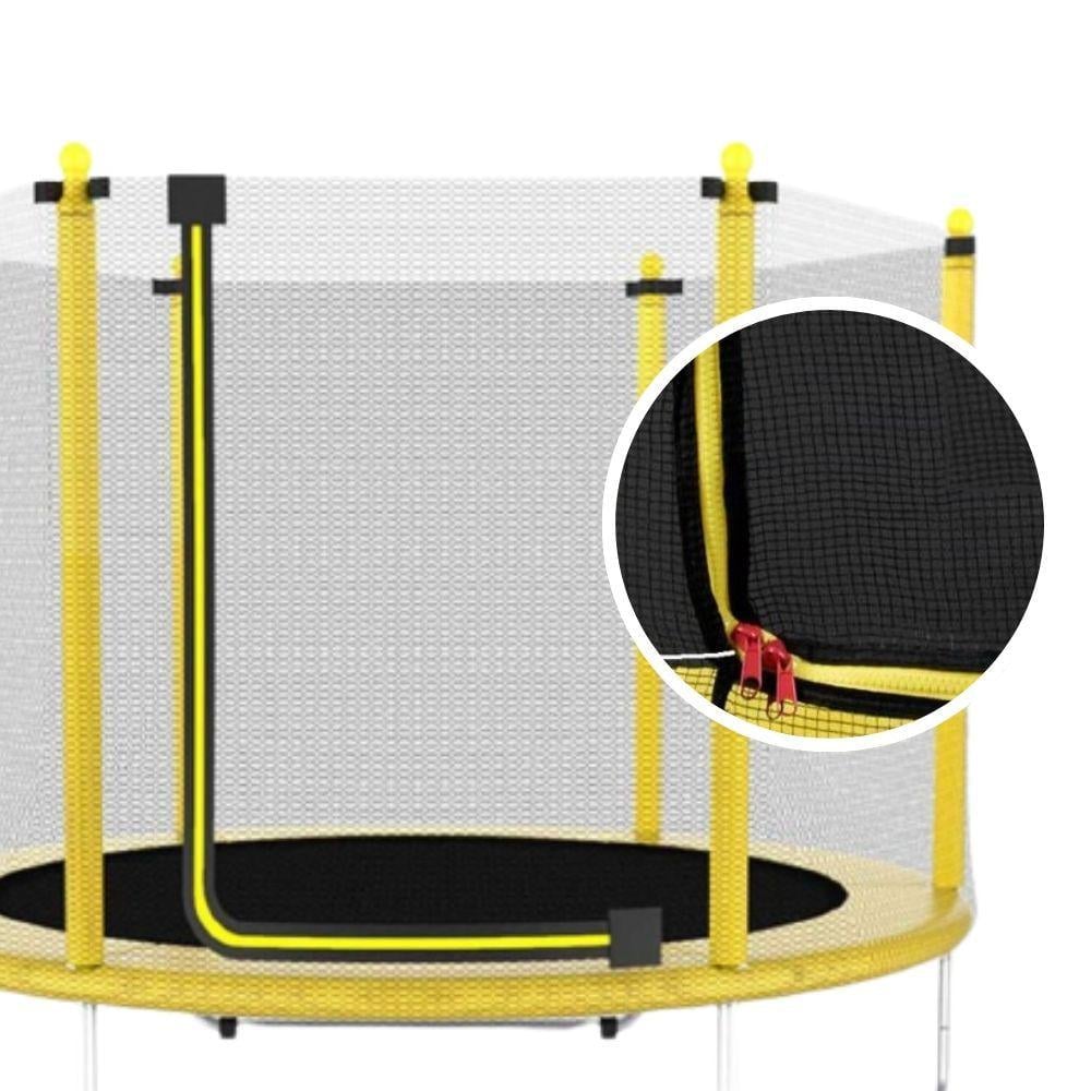 Батут дитячий Atleto із захисною сіткою на металевих стовпах 152 см Жовтий (132-76-21000100) - фото 7 Батут дитячий Atleto із захисною сіткою на металевих стовпах 152 см Жовтий (132-76-21000100) - фото 7