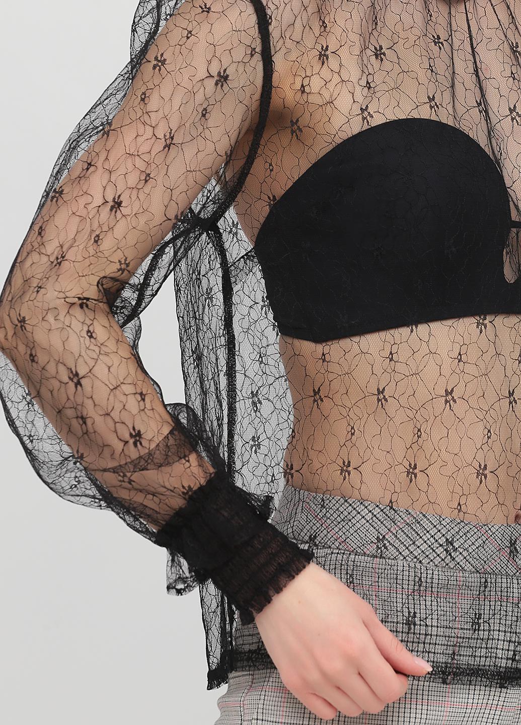 Блузка H&M 44 Чорний (2000001261859) - фото 2