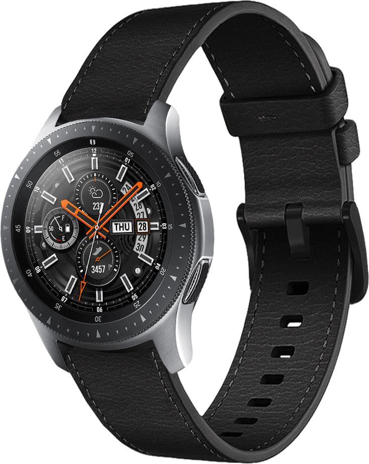 Ремешок кожаный Elfur для Galaxy Watch 42 мм Black (35747-2B) Ремешок кожаный Elfur для Galaxy Watch 42 мм Black (35747-2B)
