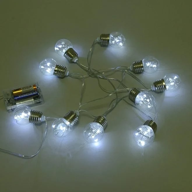 Гирлянда Flora Лампочки 10 шт. 4 см 2 м (40790)