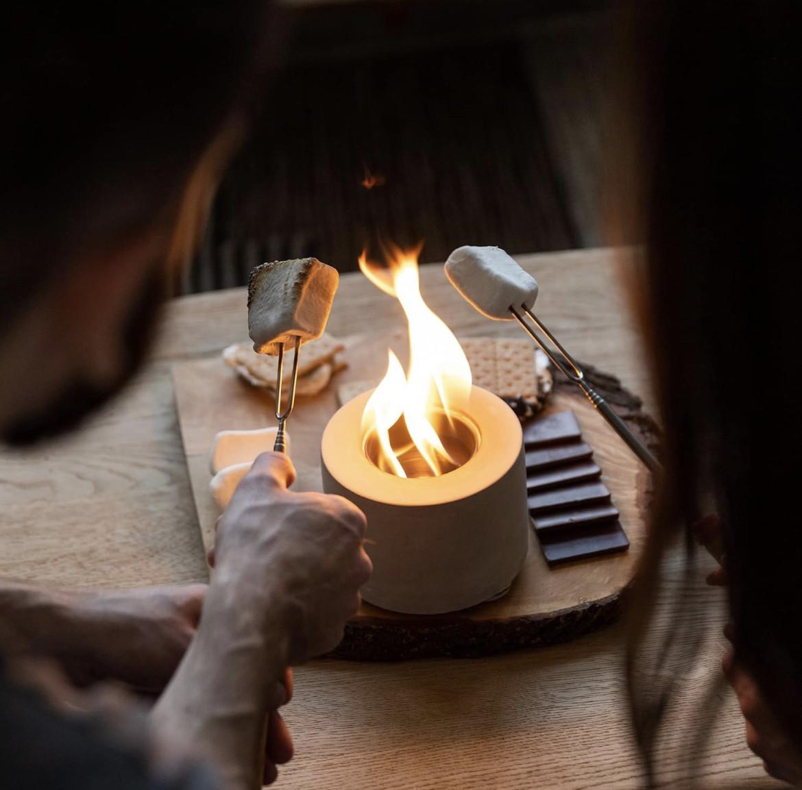 Биокамин настольный BIOSUN MARBLE 12x12x9,7 см - фото 4