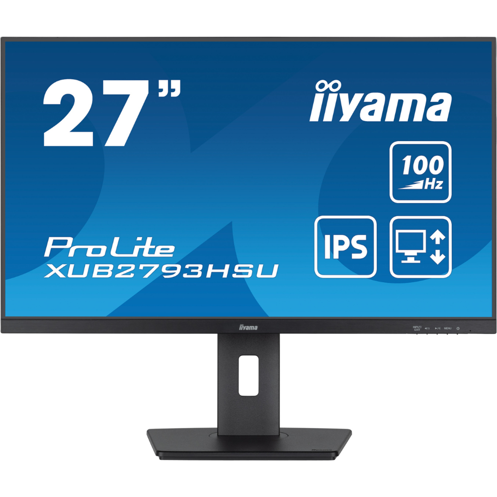 Монитор игровой IPS Iiyama XUB2793HSU-B6 безрамочный/поворотный экран 27" Черный (65b0f8c8)