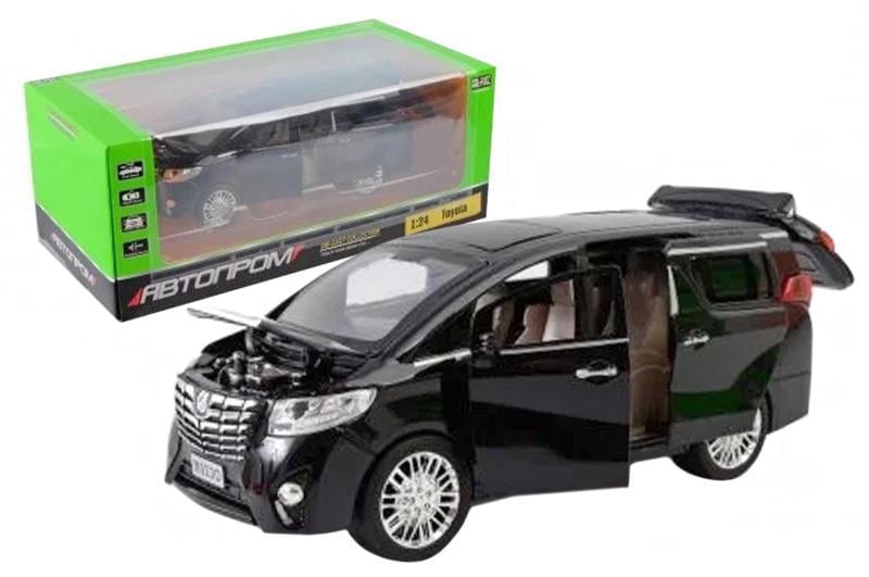 Машинка металлическая Автопром Toyota 1:24 р.29x15x11,5 см Черный (7685)