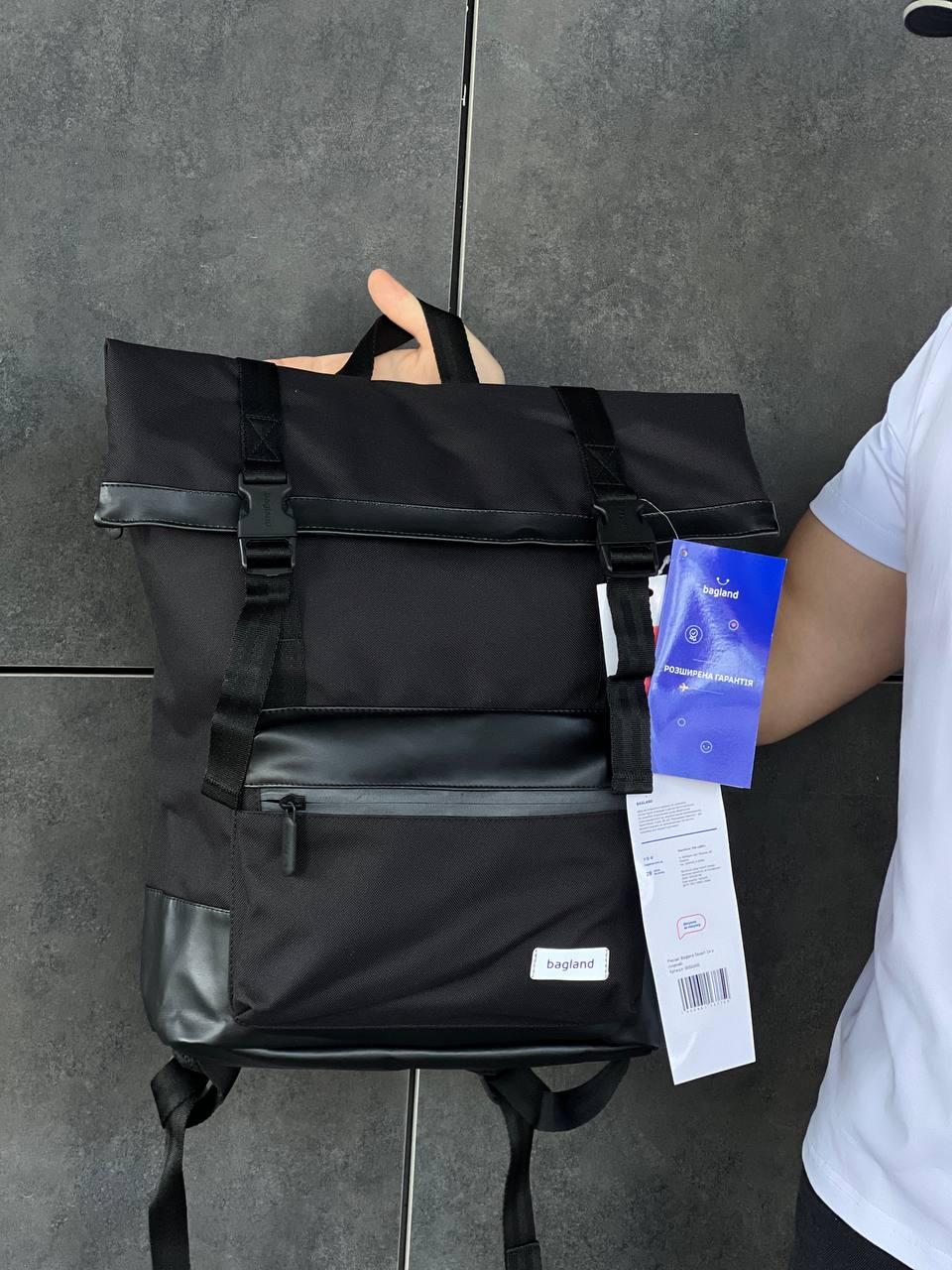 Рюкзак не промокаючий Roll Top Bagland dezert 24 л Чорний (3953496) - фото 4 Рюкзак не промокаючий Roll Top Bagland dezert 24 л Чорний (3953496) - фото 4