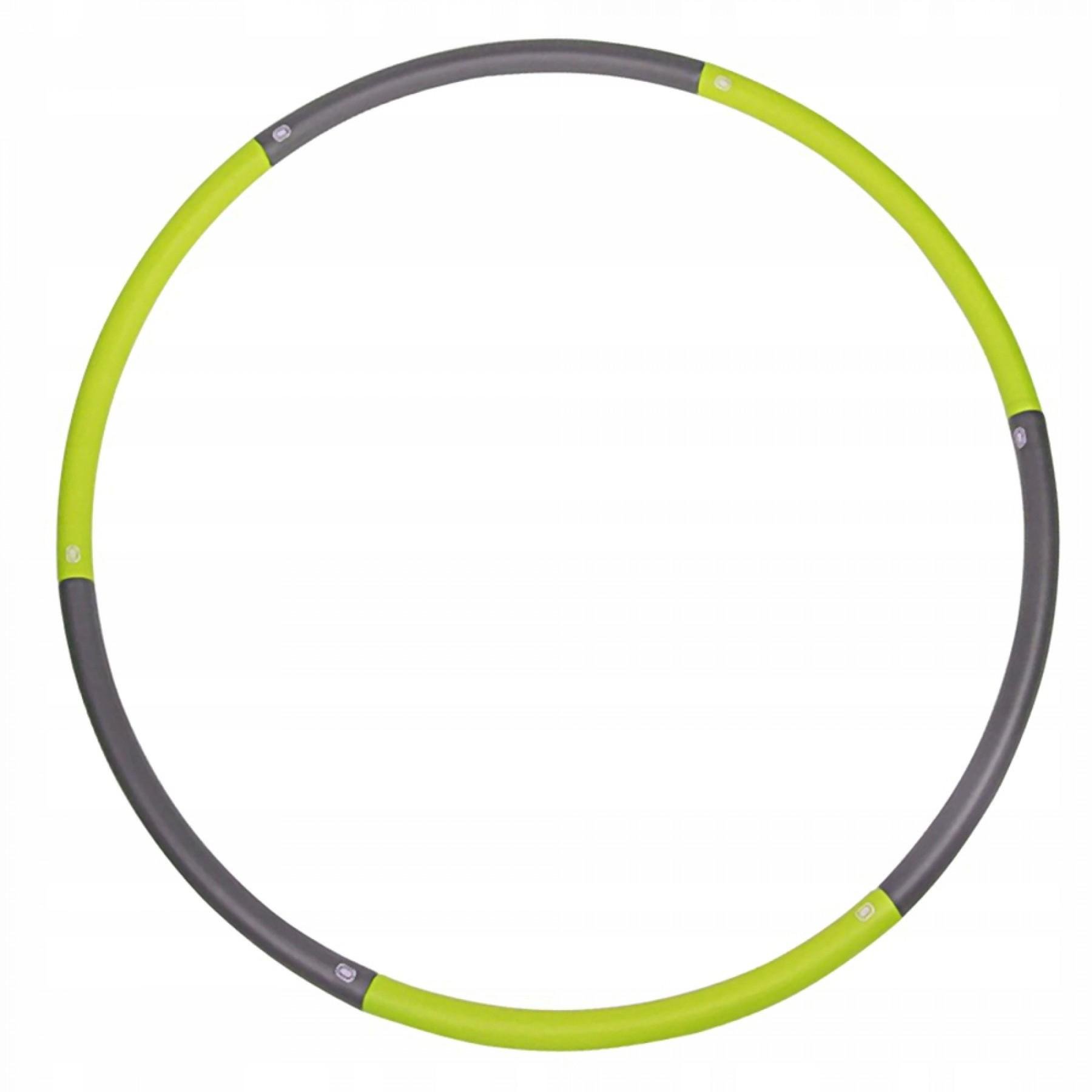 Обруч массажный Hula Hoop SportVida 90 см Grey/Green (SV-HK0214)