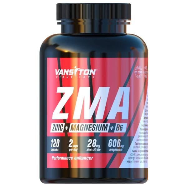 Бустер тестостерону Vansiton ZMA 120 капс. (23505776)