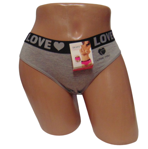 Жіночі труси зі спортивною резинкою Ousny 0047 XL Сірий (1776746184)